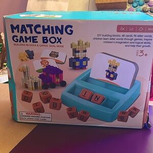 Matching Game Box Building Blocks & Cards New In Box Multiple Game Formats